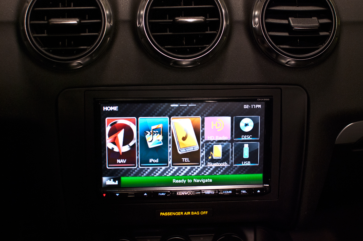 New Kenwood double-din installed with bluetooth and Garmin navigation