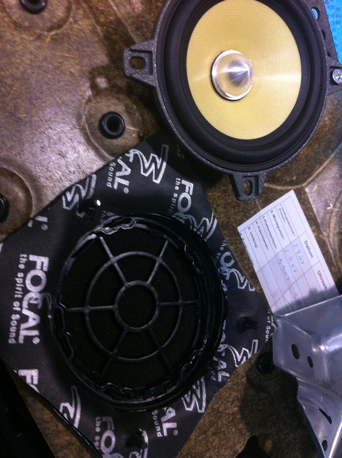 Focal K2 Power 100KRS component system replacing the front and rear speakers