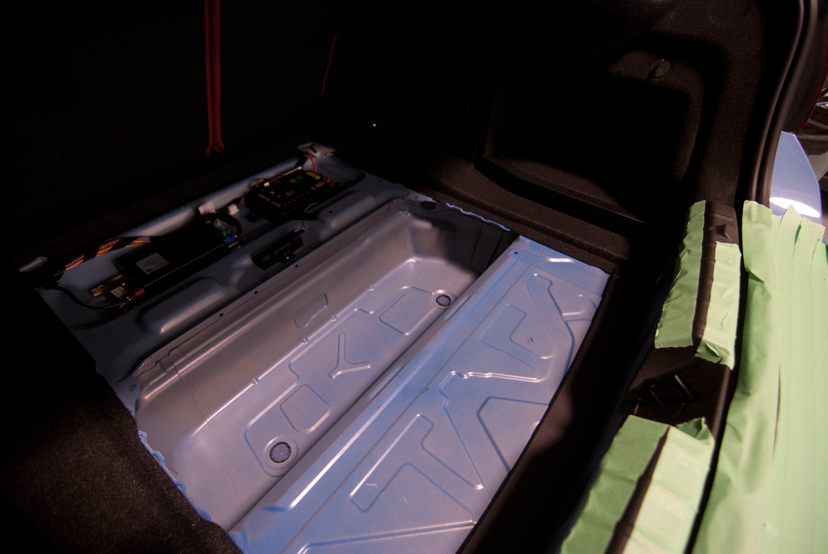 Great space in the trunk for a subwoofer.